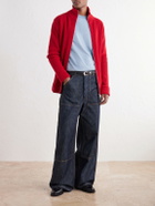 FULLCOUNT - Double-Knee Wide-Leg Jeans - Blue