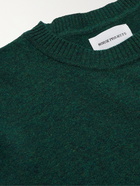 Norse Projects - Sigfred Mélange Wool Sweater - Green