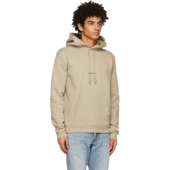 Saint laurent hoodie beige new arrivals