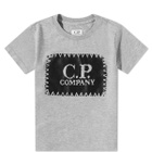C.P. Company Undersixteen Women's Stamp Logo Tee in Grey Melange