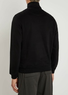 Belstaff Half-zip Logo Cotton Sweatshirt Black
