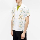 Bode Men's Embroidered Buttercup Vacation Shirt in White
