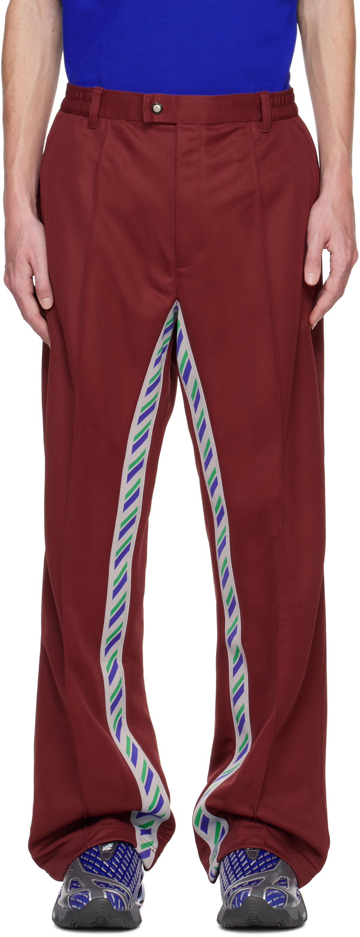 Asics Burgundy Kiko Kostadinov Edition Styrax Track Pants