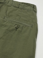 Remi Relief - Straight-Leg Cotton-Canvas Trousers - Green