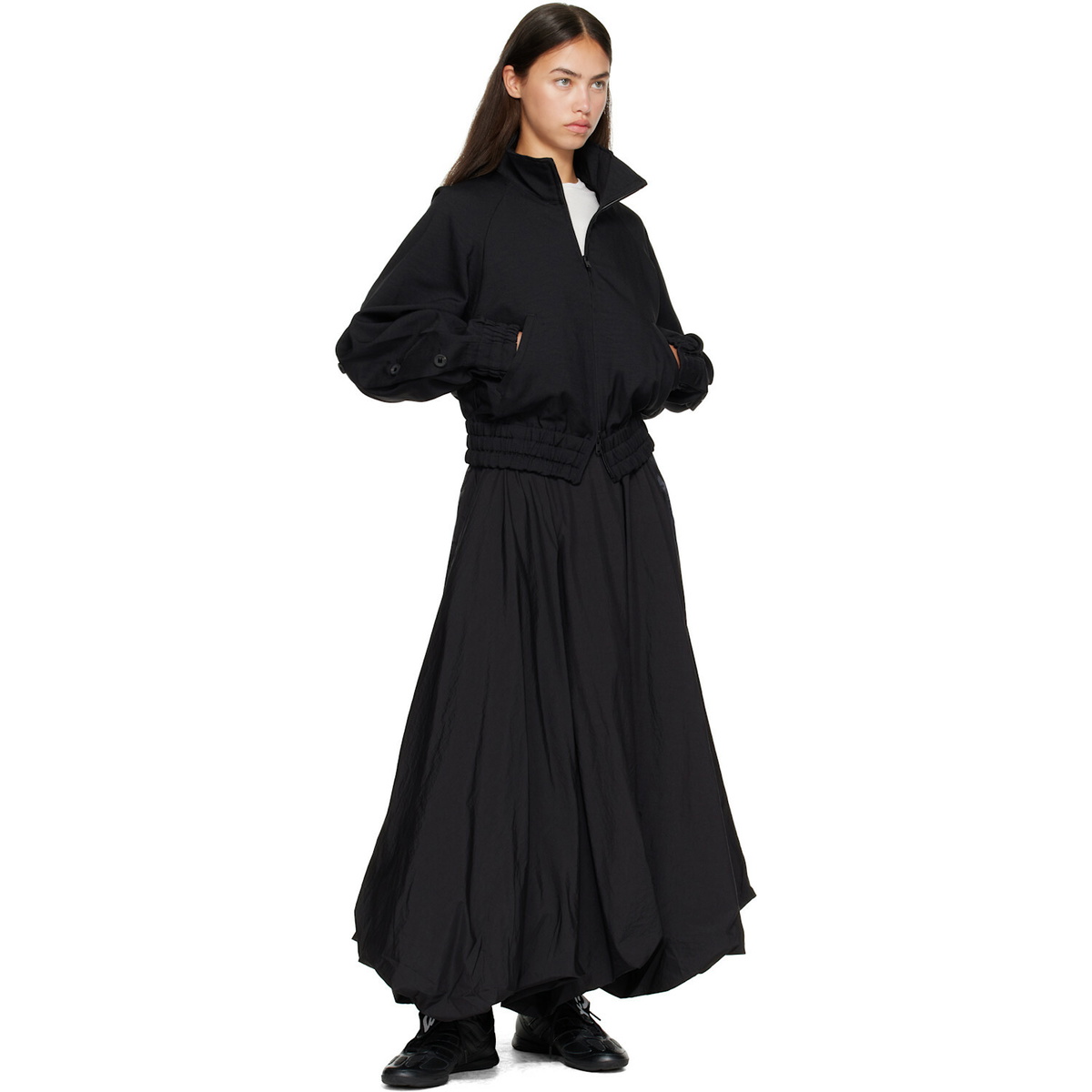 Y-3 Black Sport Uniform Adaptive Track Jacket