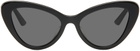 Prada Eyewear Black Cat-Eye Sunglasses