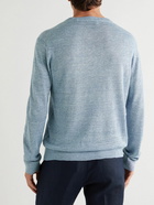 Club Monaco - Slim-Fit Linen Sweater - Blue