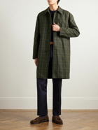 Mr P. - Checked Cotton-Twill Coat - Green