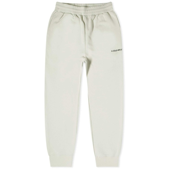 Photo: A-COLD-WALL* Men's Essentials Small Logo Jersey Pants in Bone