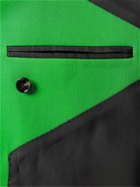 Bottega Veneta - Double-Breasted Wool Suit Jacket - Green