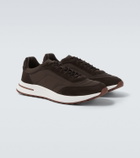 Loro Piana Week End Walk suede-trimmed sneakers