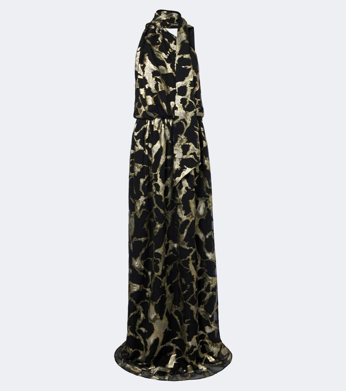 Taller Marmo Kintsugi silk-blend fil coupé gown