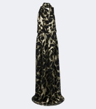 Taller Marmo Kintsugi silk-blend fil coupé gown