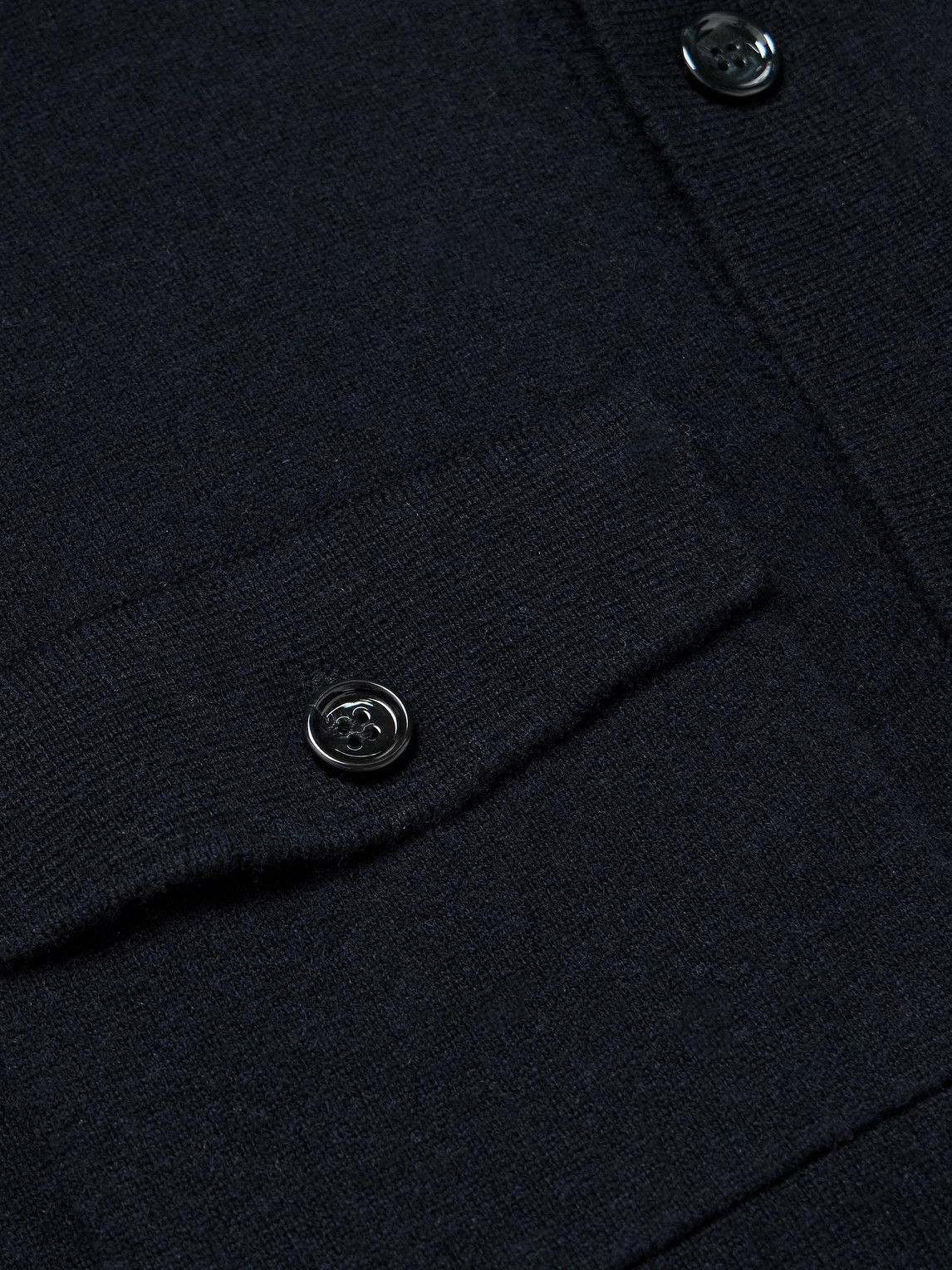 Allude - Wool and Cashmere-Blend Overshirt - Blue