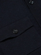 Allude - Wool and Cashmere-Blend Overshirt - Blue