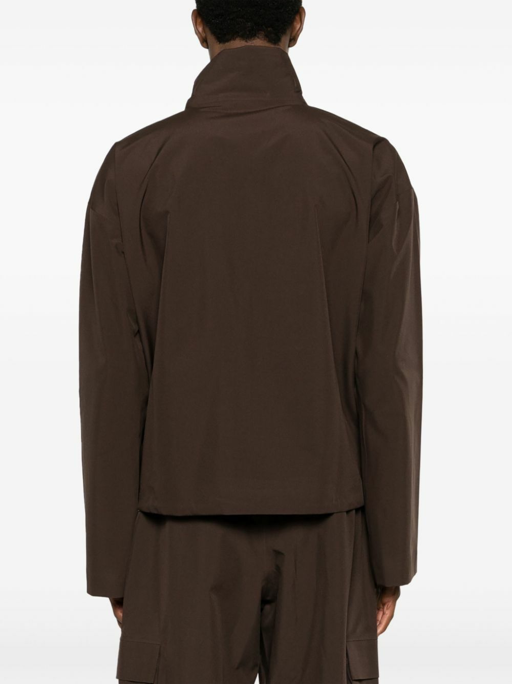 BLAEST Brown Sula Funnel Neck Jacket