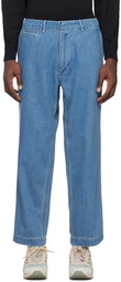 nanamica Blue Wide Jeans