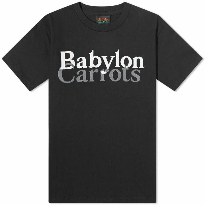 Photo: Carrots by Anwar Carrots x Babylon Stacked Logo T-Shirt in Black