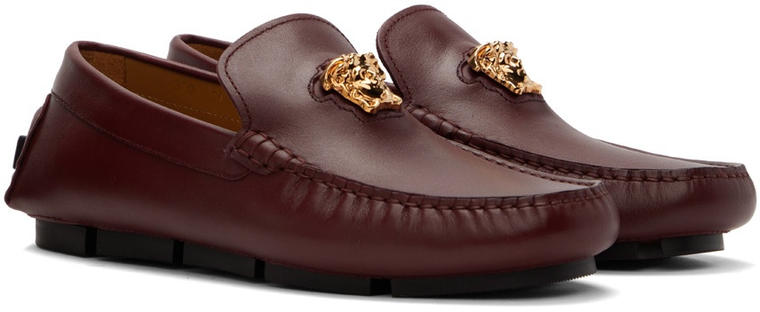 Burgundy Versace Loafers Flash Sales | bellvalefarms.com