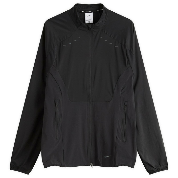 Photo: Nike Running Men's Lightweight Jacket in Black/Blkref