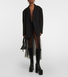 Noir Kei Ninomiya Overlay-tulle maxi dress