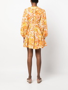 ZIMMERMANN - Floral Print Cotton Mini Dress