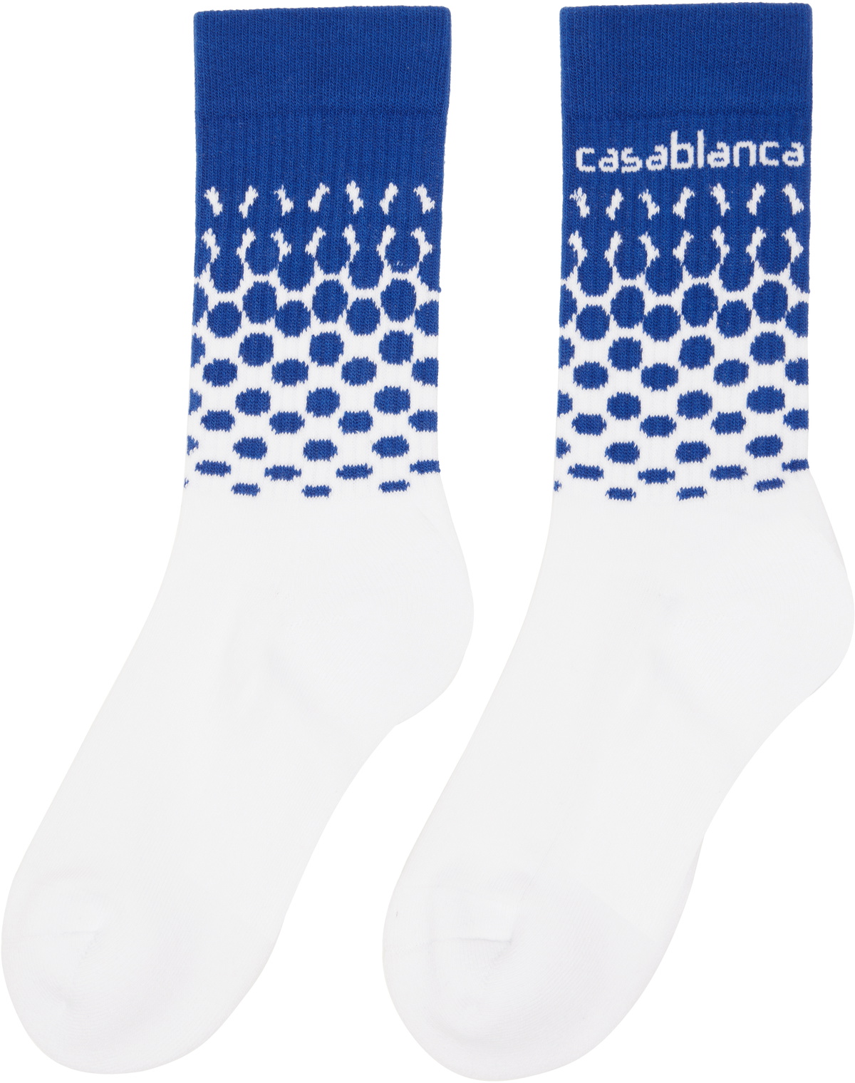 Casablanca White Beyond Destiny Gradient Socks