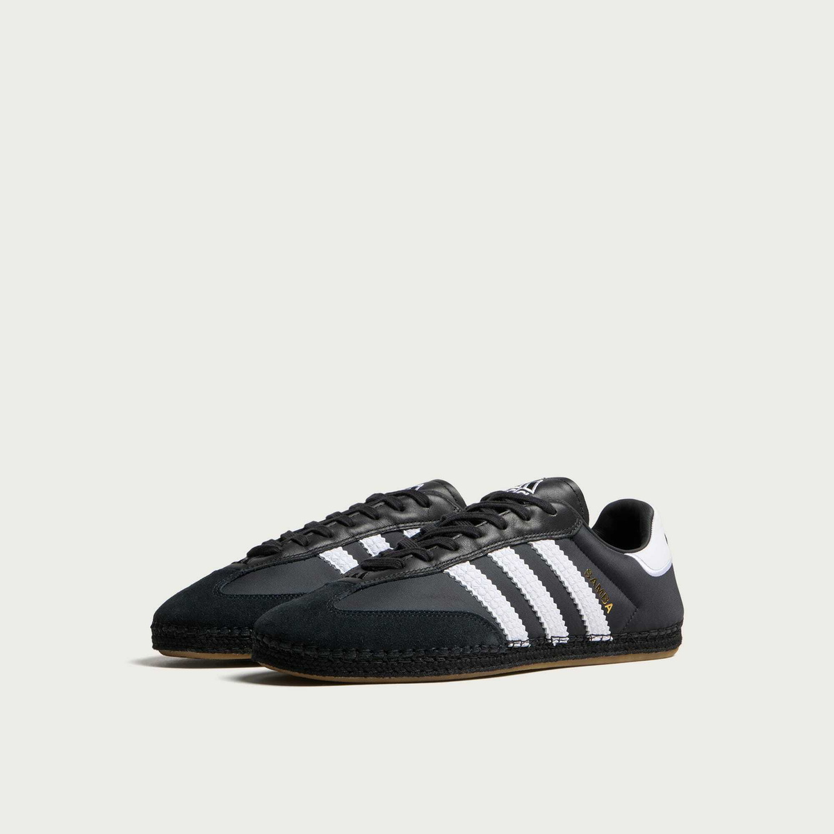 Adidas Men's x CLOT Samba Espadrille Sneaker in Core Black/White/Core Black