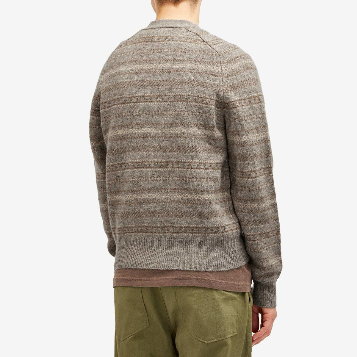 Adsum Men's Nordic Cardigan in Brown