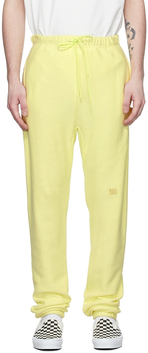 Advisory Board Crystals Yellow Cotton Lounge Pants