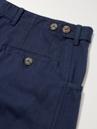 SMR Days - Calangute Herringbone Cotton-Twill Shorts - Blue