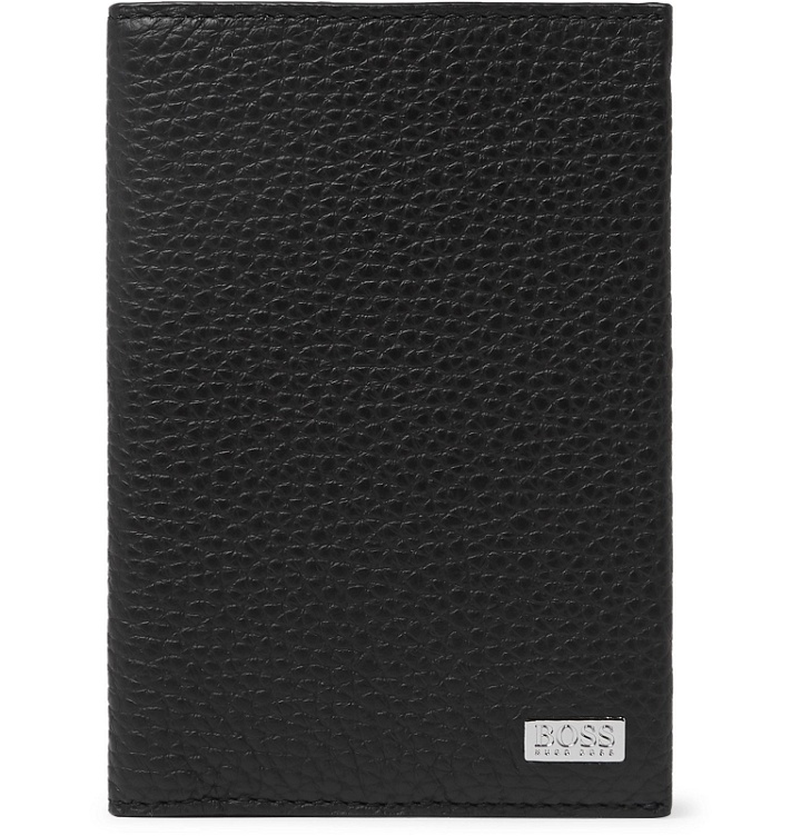 Photo: Hugo Boss - Crosstown Full-Grain Leather Passport Cover - Black