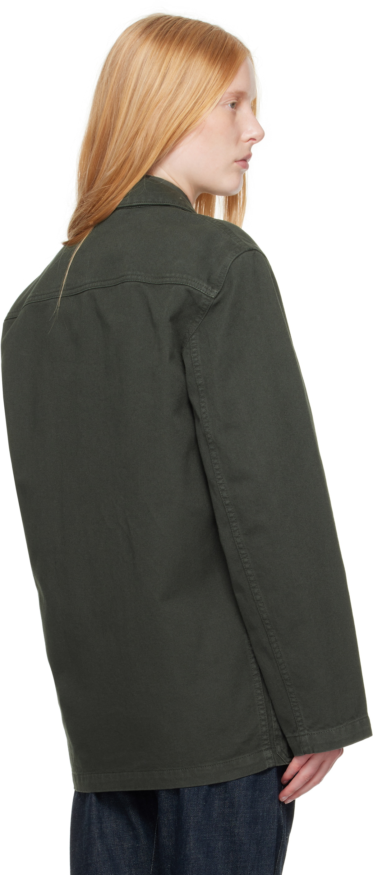 LEMAIRE Navy Workwear Denim Blazer
