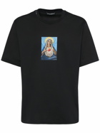 DOLCE & GABBANA - Cotton Jersey T-shirt W/ Crystals