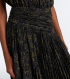 Proenza Schouler Paulina draped floral georgette midi dress