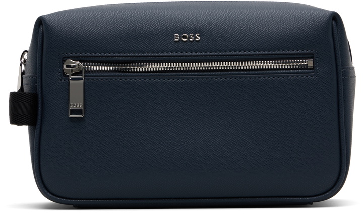 Photo: BOSS Navy Logo Hardware Pouch