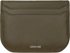 LEMAIRE Khaki Calepin Card Holder