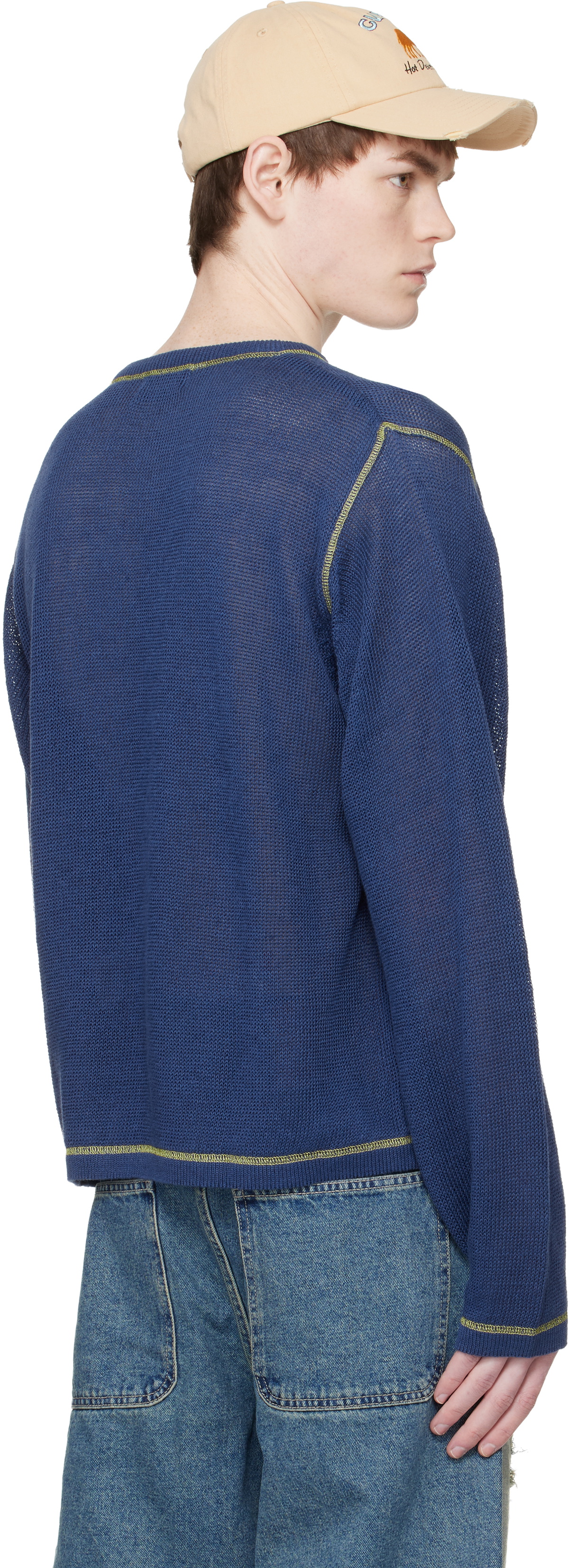 Carne Bollente Blue 'Spell It Out' Sweater