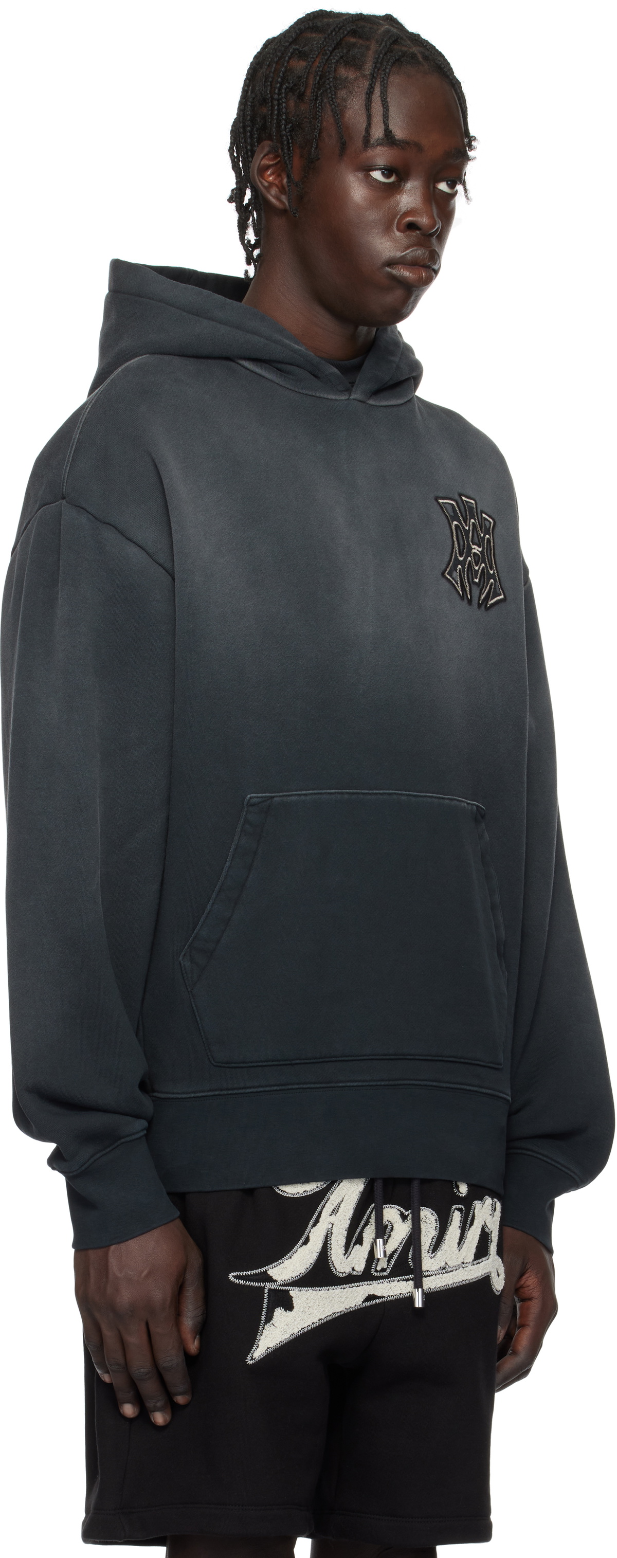 ハンサム度がアップする【AMIRI】Over Hoodie AMIRI logo-print Cotton Hoodie | Black | FARFETCH