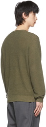 BEAMS PLUS Khaki Flax Sweater