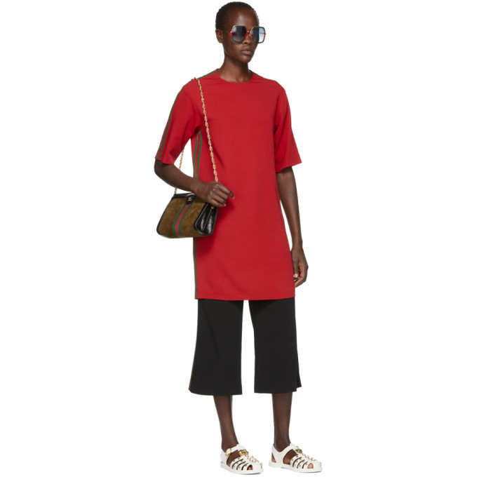Gucci Red Webbing Tunic Dress