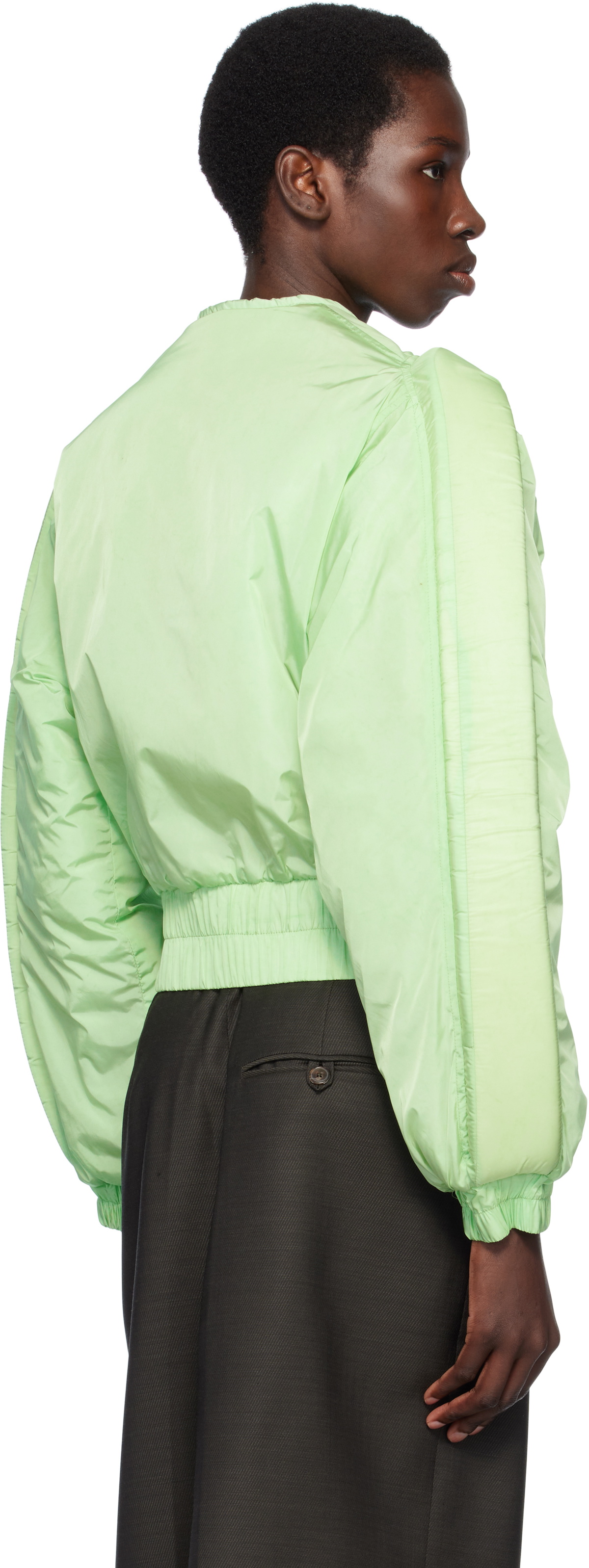 Stanley Raffington Green 3D Parametric Bomber Jacket
