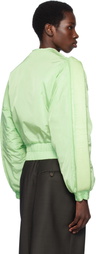 Stanley Raffington Green 3D Parametric Bomber Jacket