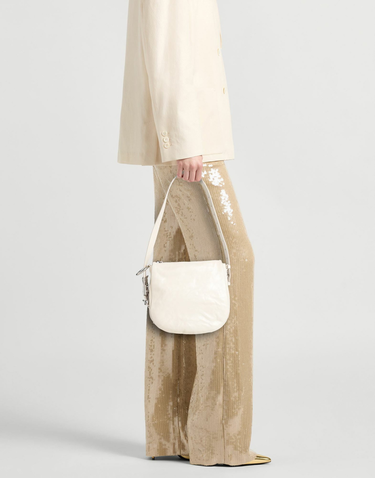 Burberry Womens Shoulder bag Ivory