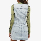 Calvin Klein Women's Corset Vest in Denim Light