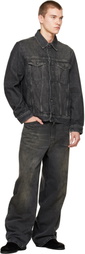rag & bone Black rb 3 Trucker Denim Jacket