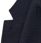 Mr P. - Unstructured Gingham Wool-Blend Seersucker Blazer - Blue