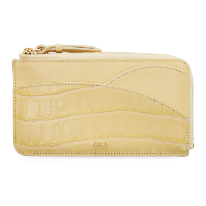 Yellow hot sale croc purse