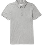 Reigning Champ - Slim-Fit Mélange Pima Cotton-Jersey Polo Shirt - Gray