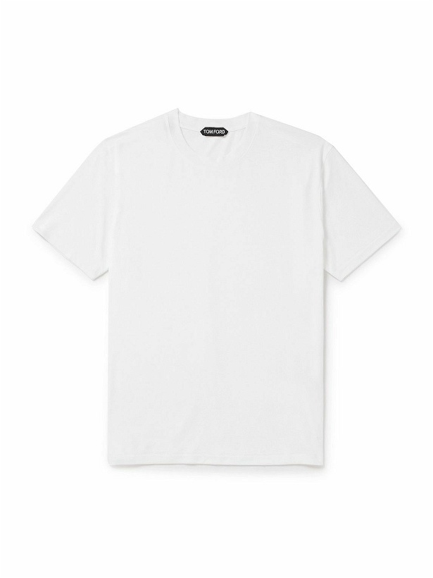 Photo: TOM FORD - Slim-Fit Lyocell and Cotton-Blend Jersey T-Shirt - White